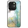 For Infinix Smart 8 4G Tempered Glass Case Marble Pattern Anti-Drop Phone Cover