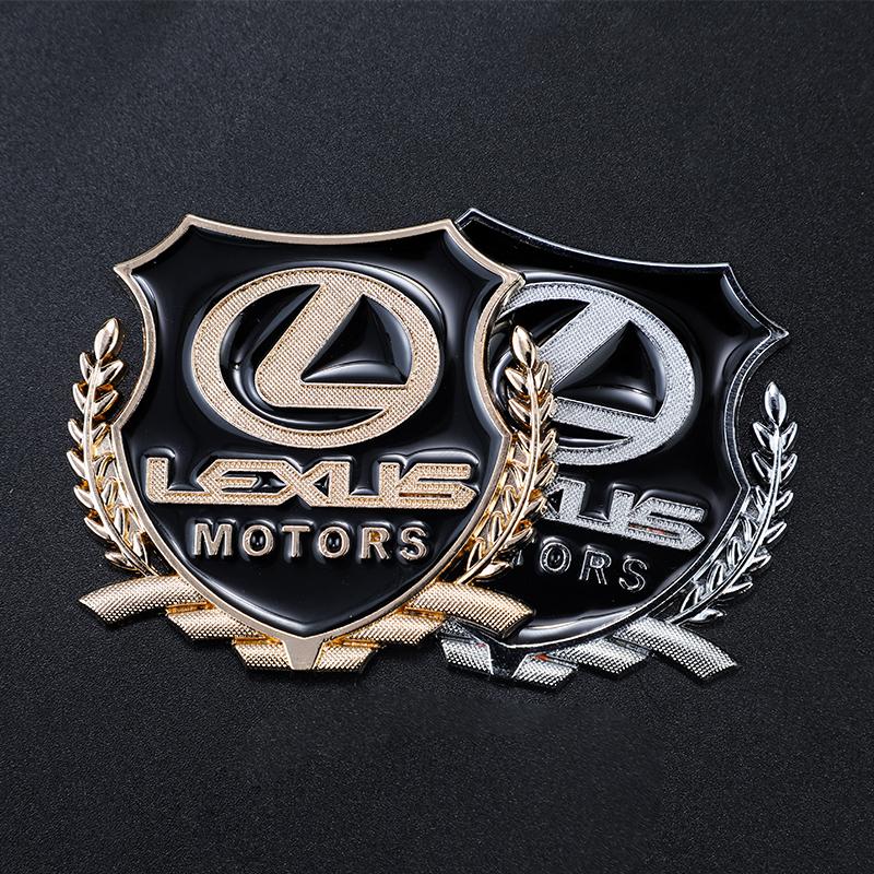 3D Metal Car Emblem Badges Sticker Car Window Sticker For Lexus RX330 IS250 Ct200h ES300h RX350 IS300h NX300h Automotive Styling