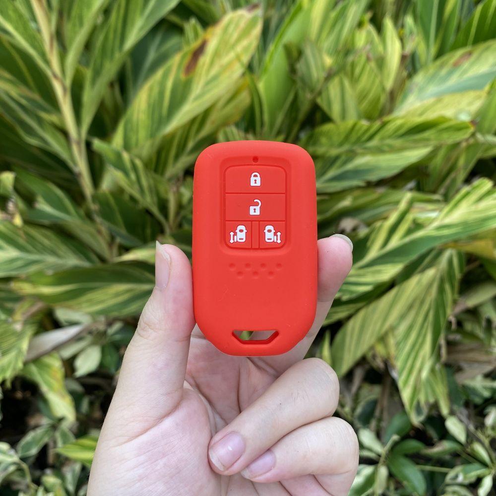 Силиконовый чехол-брелок для автомобильного ключа с 4 кнопками, защитный корпус, держатель, резиновая оболочка для HONDA STEPWGN Odyssey Freed Elysion MPV, брелок