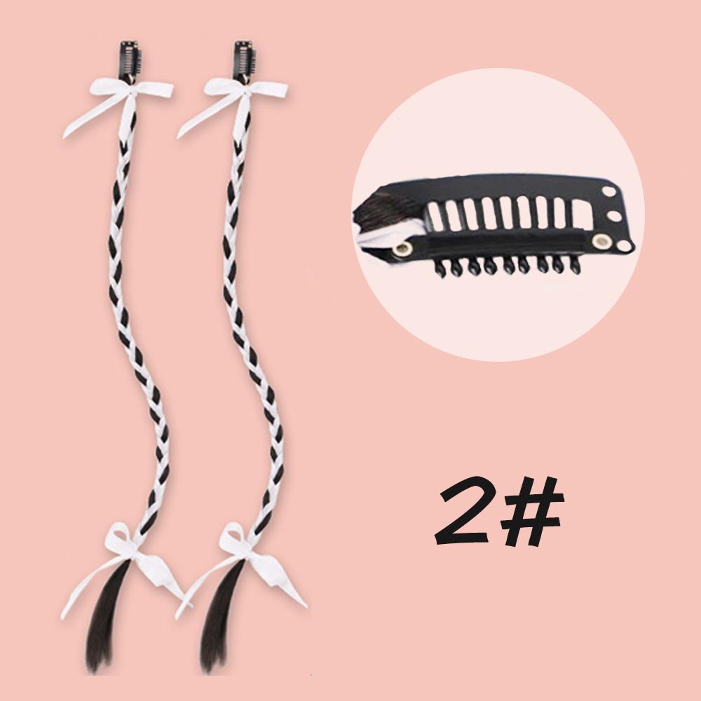 Bybrana Лента Атмосфера Плетеные Наращивание Волос Черный Коричневый Парик Из Синтетического Волокна Пара