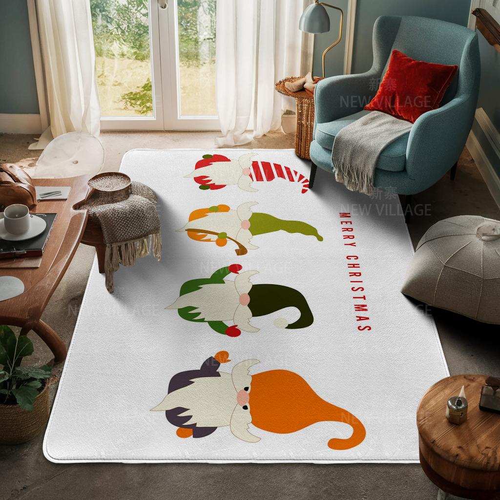 Ковер у входа в дом Домашний коврик у двери Гостиная Ванная Комната Ноги ванная комната Нескользящие коврики с водопоглощением для ванной Счастливого Рождества зима