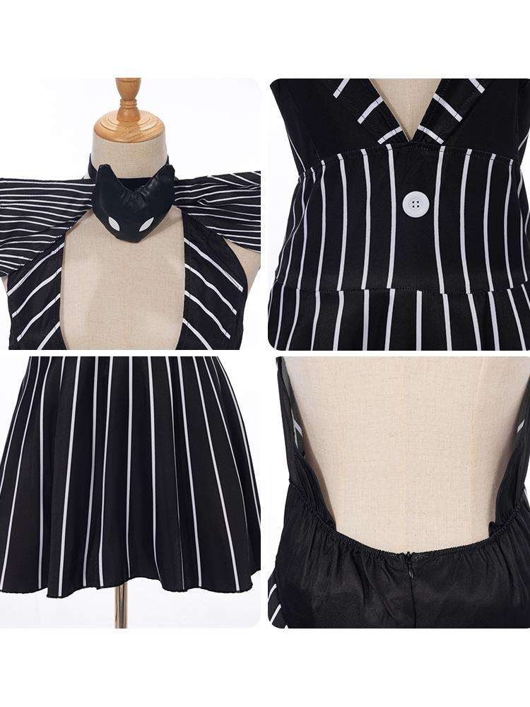 The Nightmare Before Christmas Genderbend Jack Skirt Halloween Women's Costume Dress