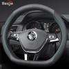 Для Volkswagen VW ID BUZZ Caddy Variant B9 R-Line Jetta Чехол на руль автомобиля 10 цветов Замша Кожа 38 см Автоаксессуары