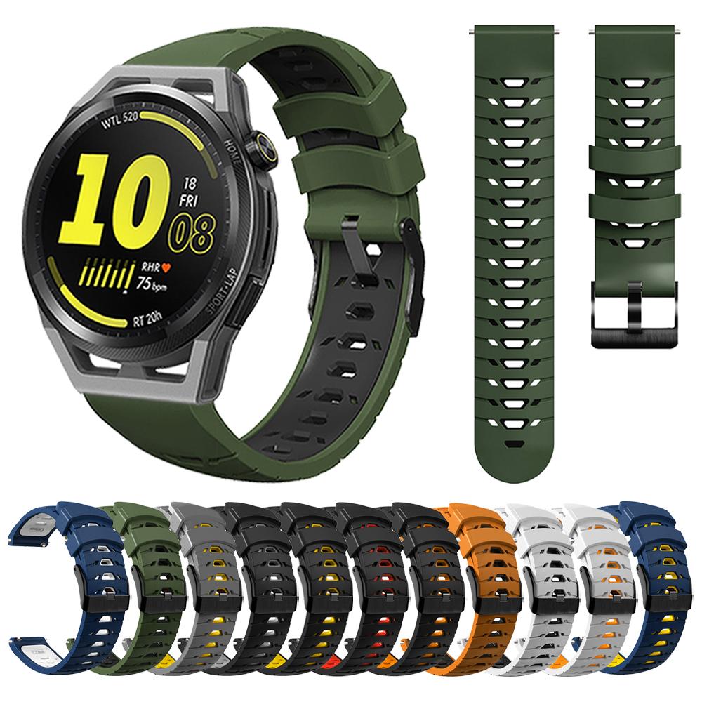 Сменный ремешок для HUAWEI WATCH GT 3 Pro 46мм 43мм Спортивный силиконовый ремешок для HUAWEI GT Runner GT3 GT2 42мм Ремешок Браслет