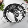 Meichu 32cm Stainless Steel Divided Hot Pot with Lid