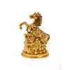 Feng Shui Gold Horse with Uplifted Legs Standing with Wealth Pot || Money & Power || Statue || Showpiece || Vastu || Decorative || Figurine