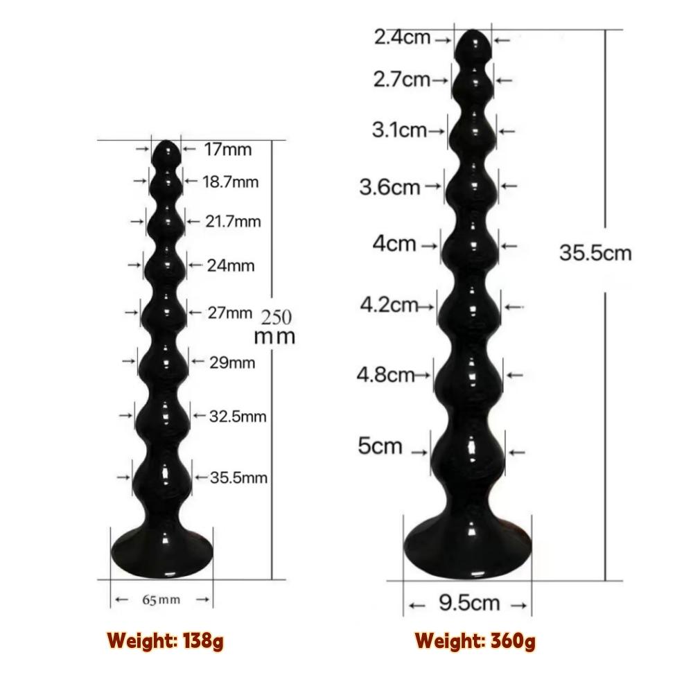 PVC Anal Plug Bead Butt Plug Prostate Massages Masturbator Sex Toys for Man Anal Dilator Sex Products