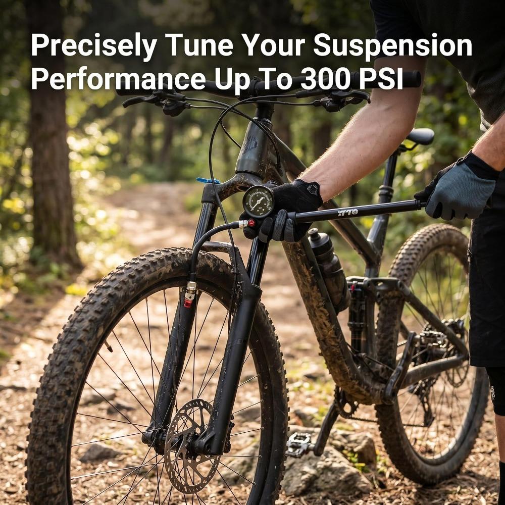 Portable Bicycle Shock Pump Bike Suspension Pump  Road Bike Maintenance