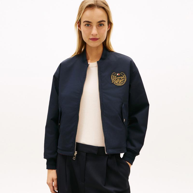 Tommy Hilfiger New Year Series Year Of The Horse Reversible American Style Zip Baseball Jacket Men jackets WW0WW50937