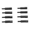 8pcs Car Valve Cover Bolt Nut Black Powder Coated Replacement for SBC Small Block 283 305 327 350 383 400 Engines