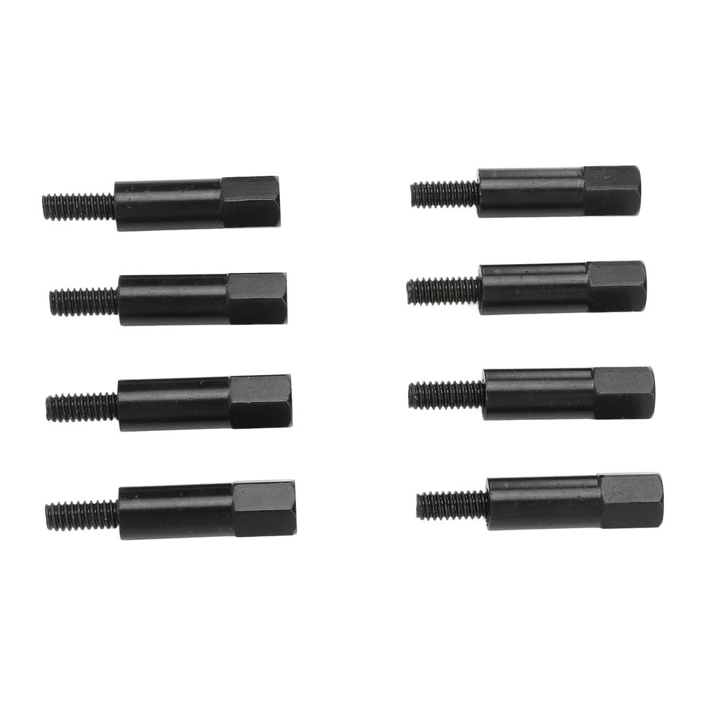 8pcs Car Valve Cover Bolt Nut Black Powder Coated Replacement for SBC Small Block 283 305 327 350 383 400 Engines