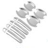 FUNDUOO для VW Passat B5 B5.5 1998-2005 VW Polo 2003-2009 новая хромированная дверная ручка + накладка на крышку чаши для чашки 2