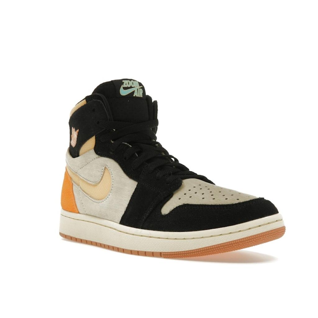 Мужские кроссовки Air Jordan 1 High Zoom Comfort 2 Muslin Vivid Orange Cream Celestial-Gold Black DV1307-100