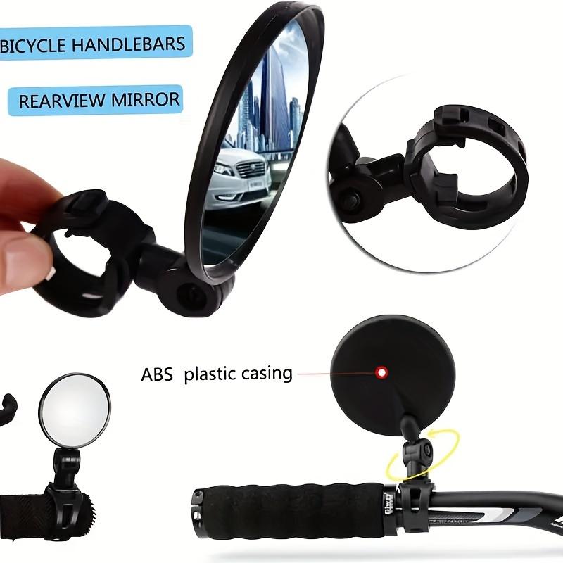Выпуклые велосипедные зеркала заднего вида, прозрачные, светоотражающие, регулируемые, для горных и электрических велосипедов