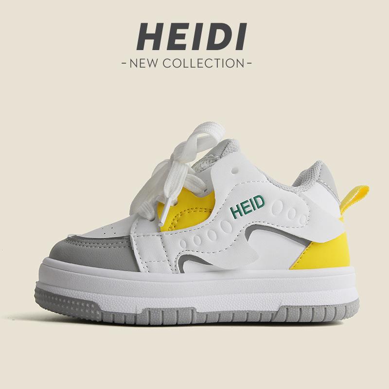 Children's Sneakers2026Spring and autumn boys' casual sneakers, new high-top girls' white shoes, soft-soled baby shoes