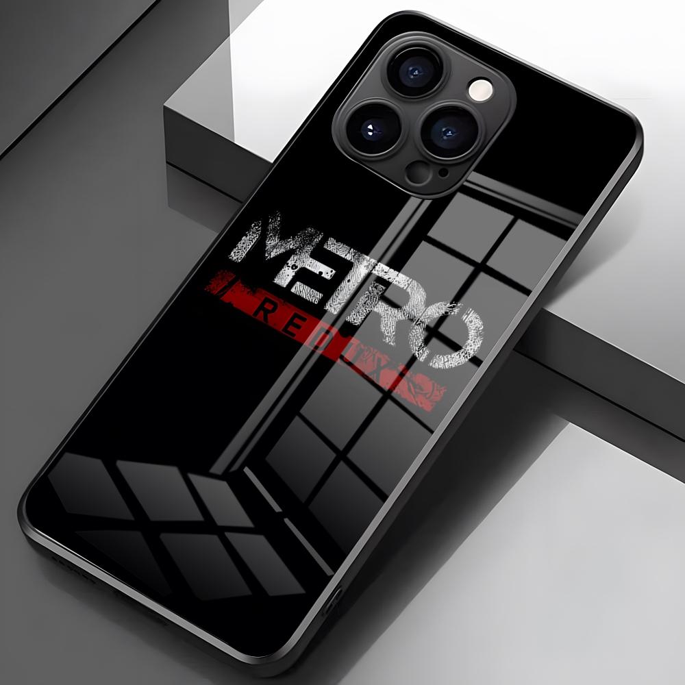 Чехол для телефона Metro 2033 для iPhone 17 Pro Max 16 15 14 Pro Max 13 11 X Xs Xr 8 7Plus Стеклянная крышка