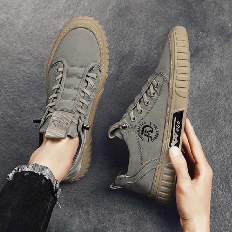 Новая парусиновая мужская обувь, удобные универсальные кроссовки, мужские летние дышащие туфли из ледяной шелковой ткани для мужчин, повседневные прогулочные лоферы