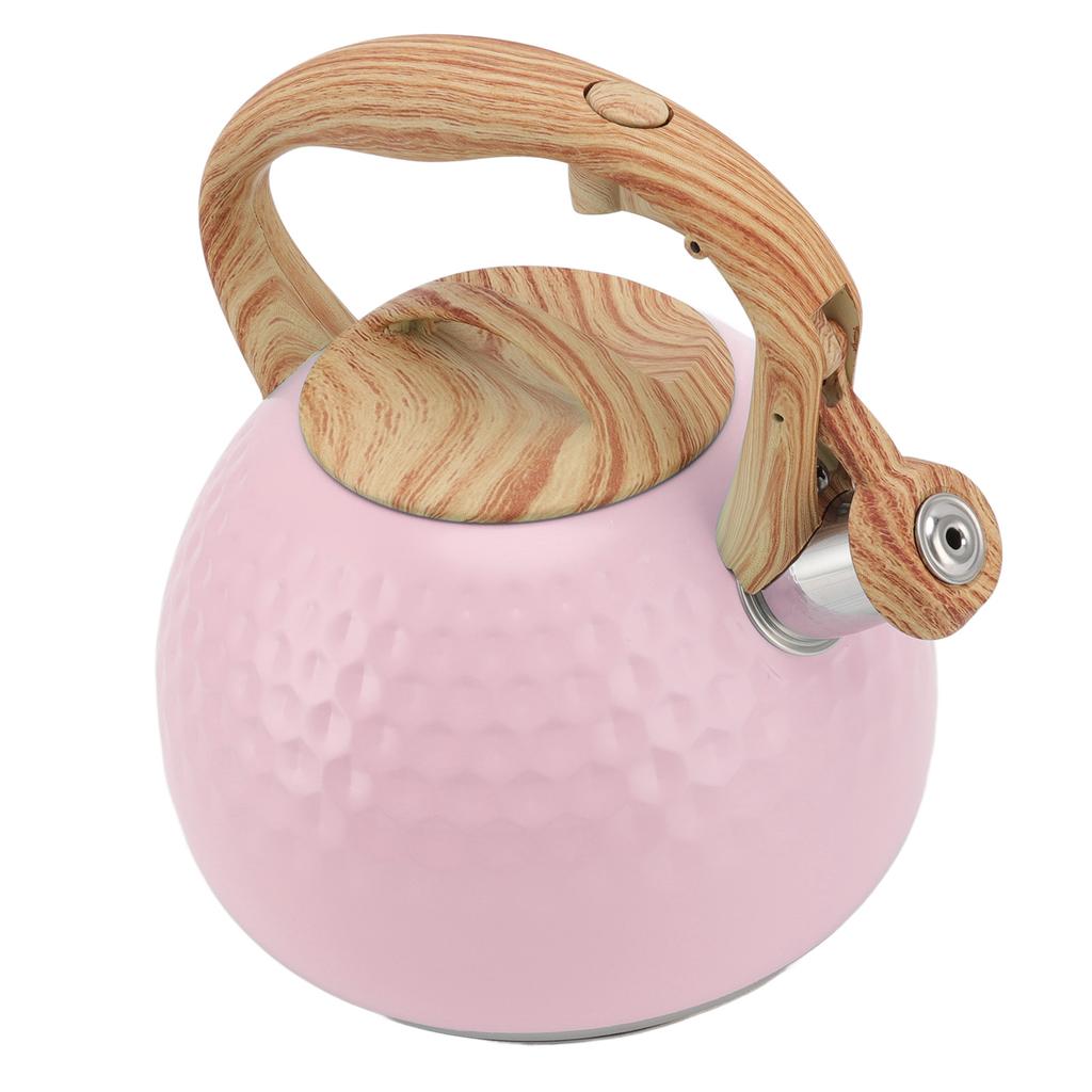 Tea Kettle 3L Teapot 304 Stainless Steel Household Whistling Tea Kettle Water Kettle Tea House Accessories Pink