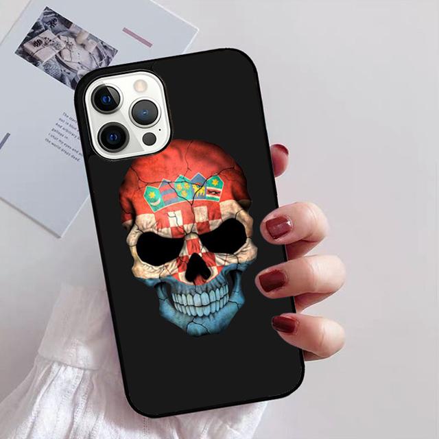 Чехол для телефона с флагом Хорватии для iPhone 17 Air 15 16 14 Plus 11 12 13 Pro Max Apple max