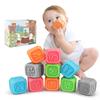 TUMAMA Baby Blocks,Soft Baby Building Blocks for Toddlers,Chewing Toys Educational Baby Bath Toys Play with Numbers,Shapes,Animals,Letters