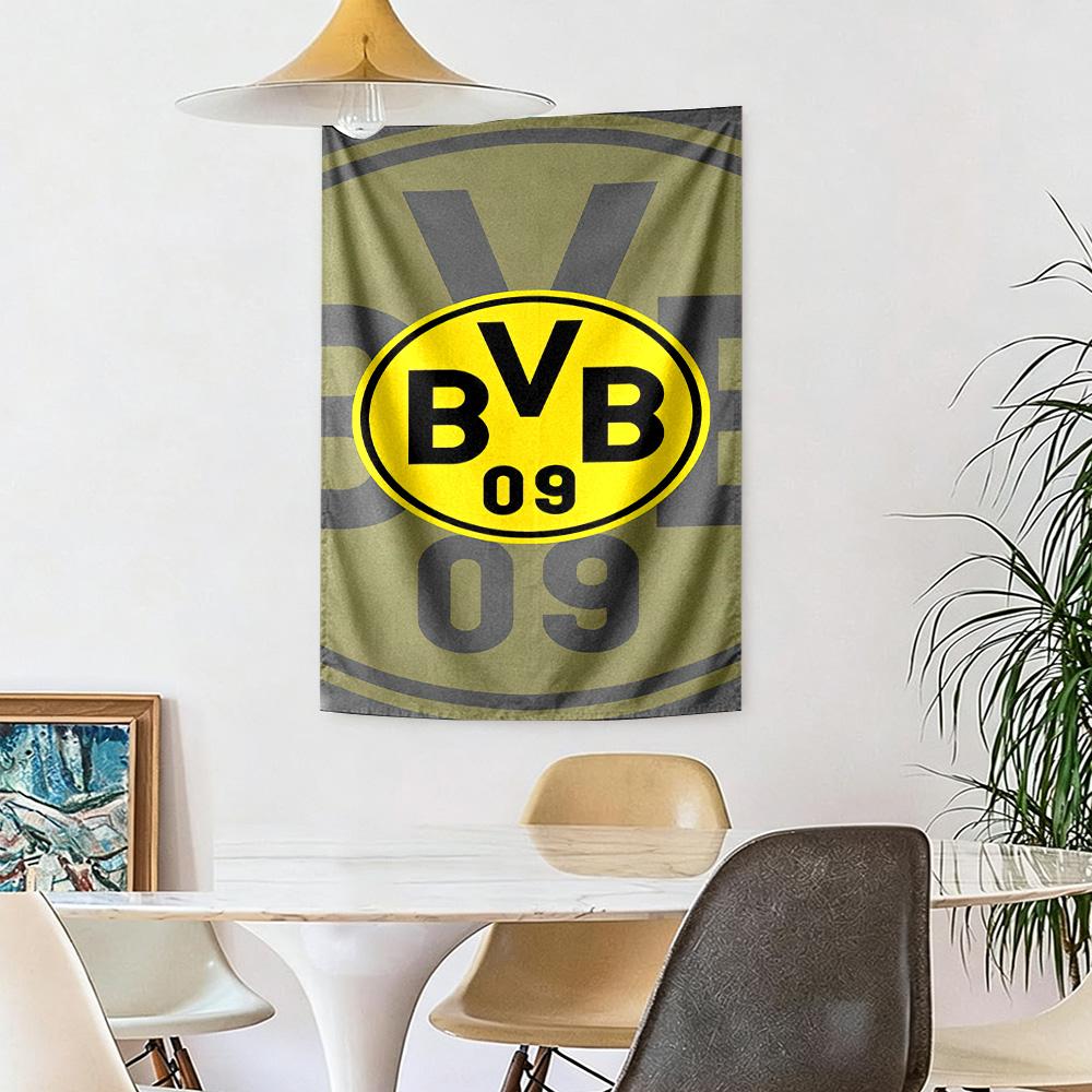 Borussia Dortmund Wall Decor Tapestry Art For Pet Memorial Birthdaywedding Party Backdrop Family Gift