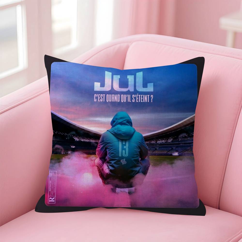 Rapper JUL Logo Pillow Gifts Home Office Furnishings Bedroom Sofa Car Cushion Cover case xcm
