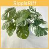 Realistic Leaf Monstera 7 Heads Greenery For Wedding Party Gifts Decor