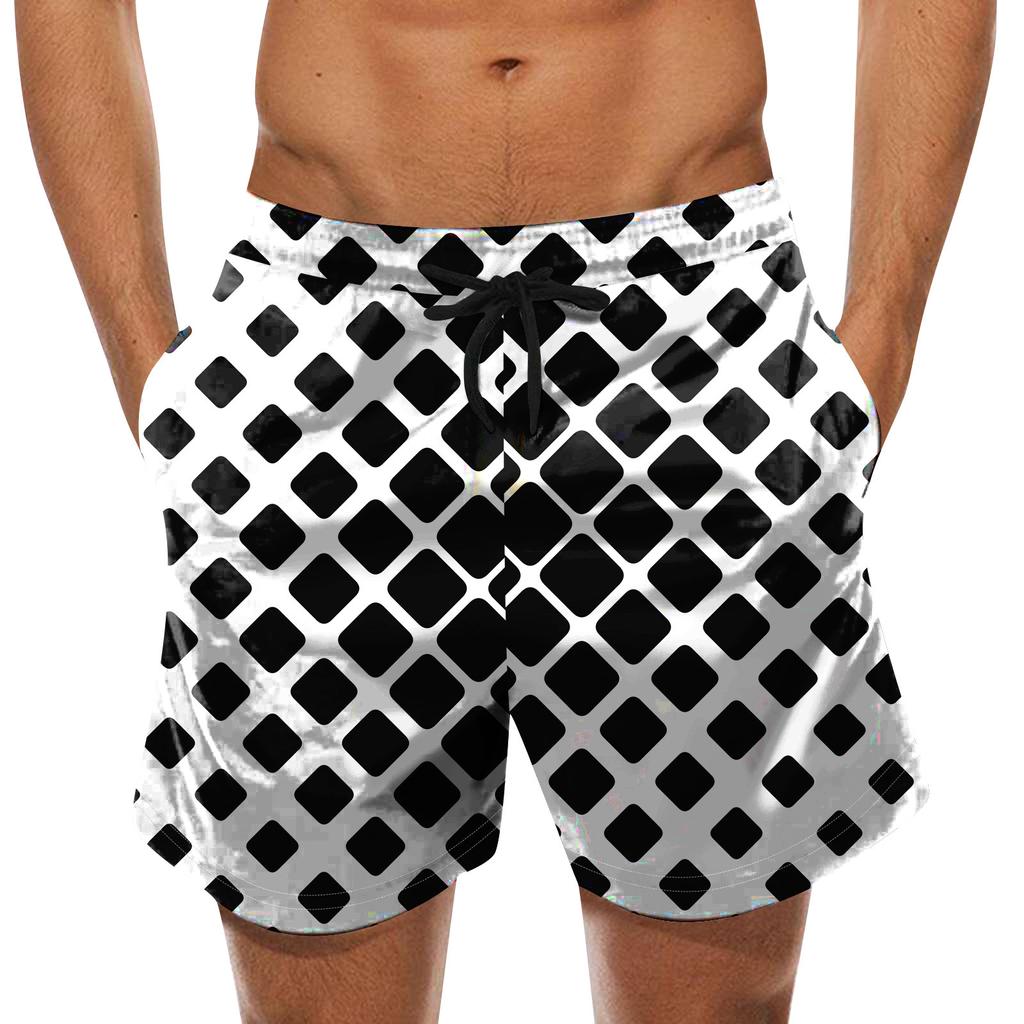 Fashion Men's Strapped Hawaiian Beach Fit Sport Casual Shorts Pants