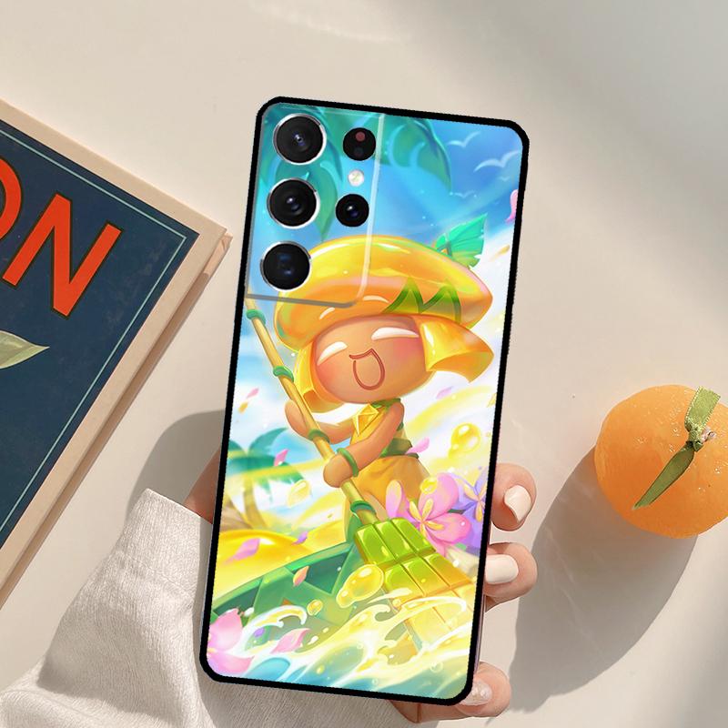 Чехол Cookie Run Kingdom для Samsung S22 S23 Ultra S8 S9 S10 S10e Note 10 Plus Note 20 Ultra S21 S20 FE