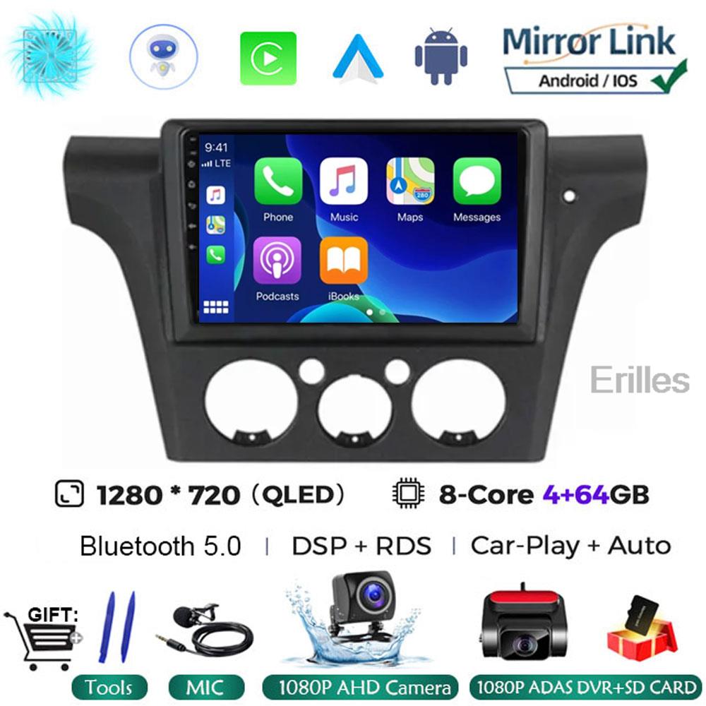 Для Mitsubishi Outlander 1 2002-2008 2Din 4G Android 14 Автомобильный Радио Мультимедиа Видео Плеер Навигация GPS Carplay Стерео БЕЗ DVD