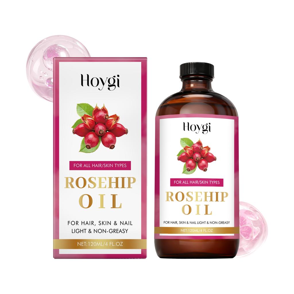 Rosehip Seed Soothing Essential Oil for Hair, Skin & Nail Rejuvenate Skin Hydrating & Repairing Hair Moisturizing Massage Oil
