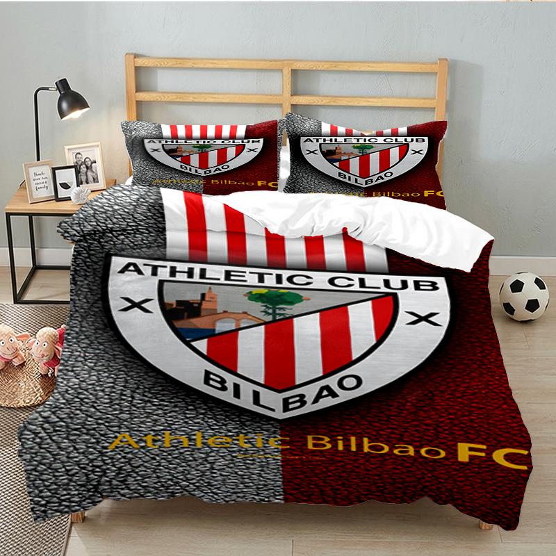 3PCS Football Athletic Bedding set,Ideal for1pc Duvet Cover And 2pcs Pillowcases Perfect for Christmas gift,Ideal for Bedroom, Dormitory