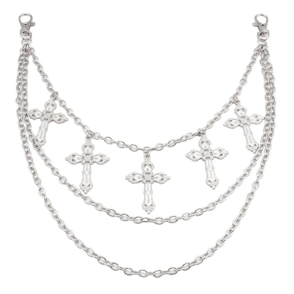 Hip Hop Pants Chain Punk Rock Jeans Chain Wallet Chains Unisex Trousers Chain Y2K Gothic Aesthetic Accessories