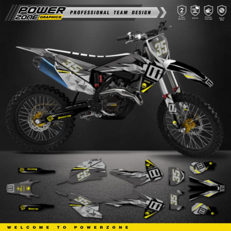 PowerZone Индивидуальные Командные Мотоциклетные Графические Наклейки Для Husqvarna Наклейка 2019 2020 2021 2022 TC FC 20-23 TE FE 125-450CC 58