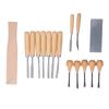 Набор инструментов для резьбы по дереву из 16 предметов, набор стальных долот для деревообработки, ручной инструмент для резьбы по дереву
