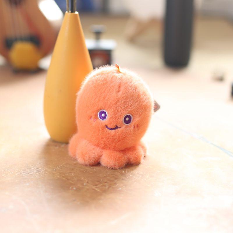 Cute Cute Marine Animal Jellyfish Pendant Plush Toy Doll Crab Lobster Keychain Bag Hanging Decoration