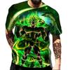New Dragon Ball Theme Men's Top Fashion Cartoon Cool Children's T-shirt 3D Boys' Short Sleeve Street Summer