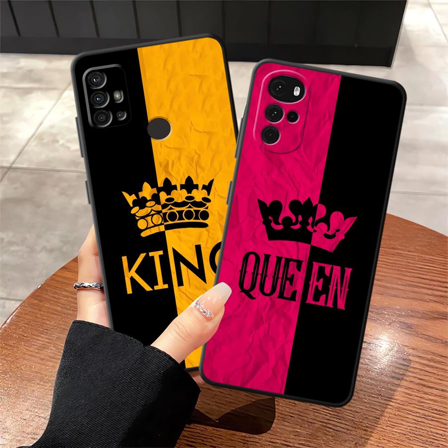 Чехол с буквами 'Crown' для Motorola Moto G52 G51 G73 G50 G71 Edge 20 Pro 30 Lite G53 G30 G60s G22 Edge40 G32
