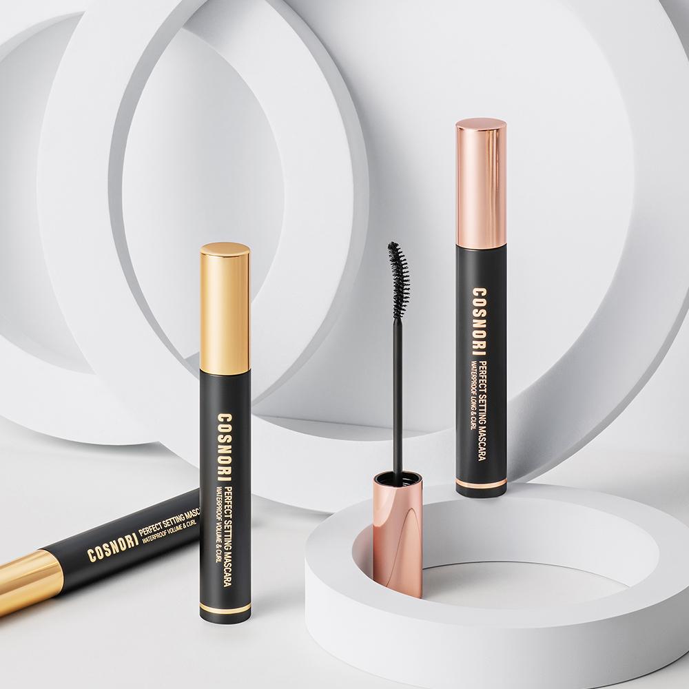 Cosnori Perfect Setting Waterproof Mascara (7ml) – Volume & Curl / Long & Curl with Smudge-Proof Formula, Korean