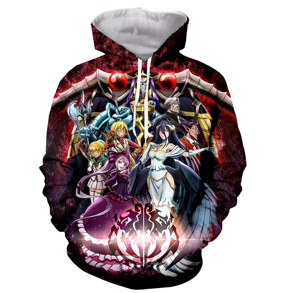 Забавные модные популярные игры Overlord, толстовки с длинными рукавами и 3D принтом, 2023, мужские и женские повседневные модные крутые пальто с капюшоном большого размера, 6XL