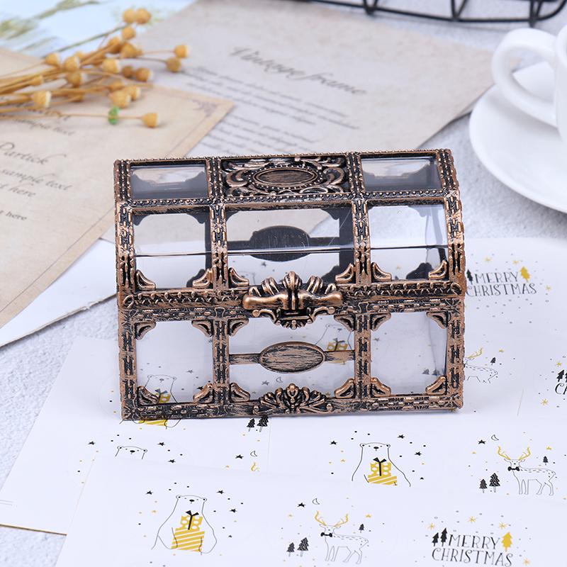 Творческий пиратский прозрачный ящик для драгоценностей пластиковая коробка пиратская сцена декоративный реквизит прозрачный ящик для хранения