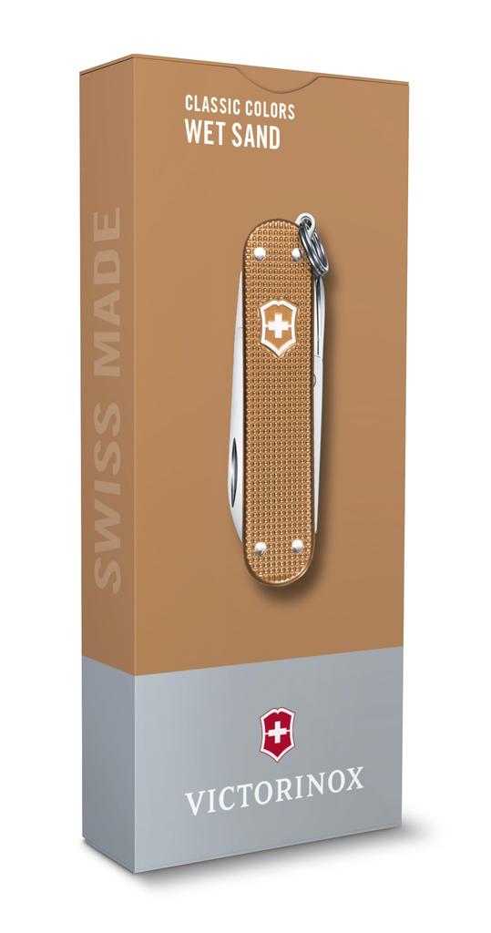 VICTORINOX Classic ALOX Classic Colors Wet Sand Swiss Army Knife Knife Disaster Prevention Goods Outdoor Camping Gift Present Scissors Flathead