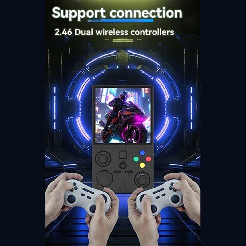 DC40V 64 ГБ Ретро портативная игровая консоль 3,5-дюймовый IPS-экран Портативный карманный видеоплеер Поддерживает 30+ эмуляторов