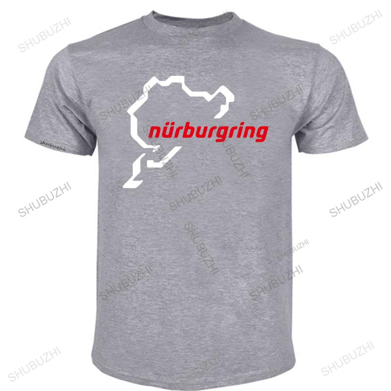 Unisexs Luxury Cotton T Shirt Unisex ONeck Tees Hot Sale Classic Designcar The Racing Track Nurburgring Loose Tops For Him Plus Size