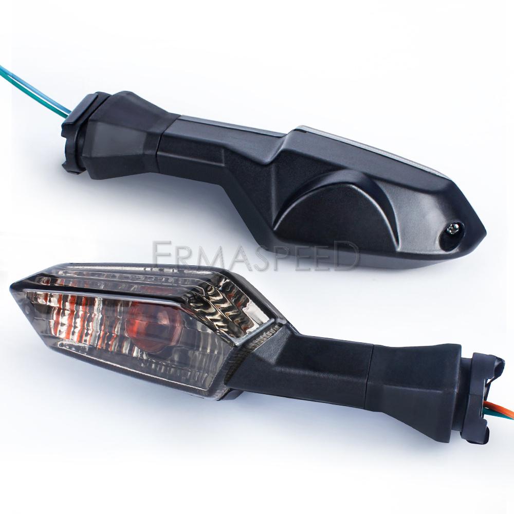 2 шт. мотоциклетные указатели поворота, янтарные поворотники, лампа спереди и сзади, индикатор поворота для NINJA 1000 650 300 Z800 ER-6N ER-6F