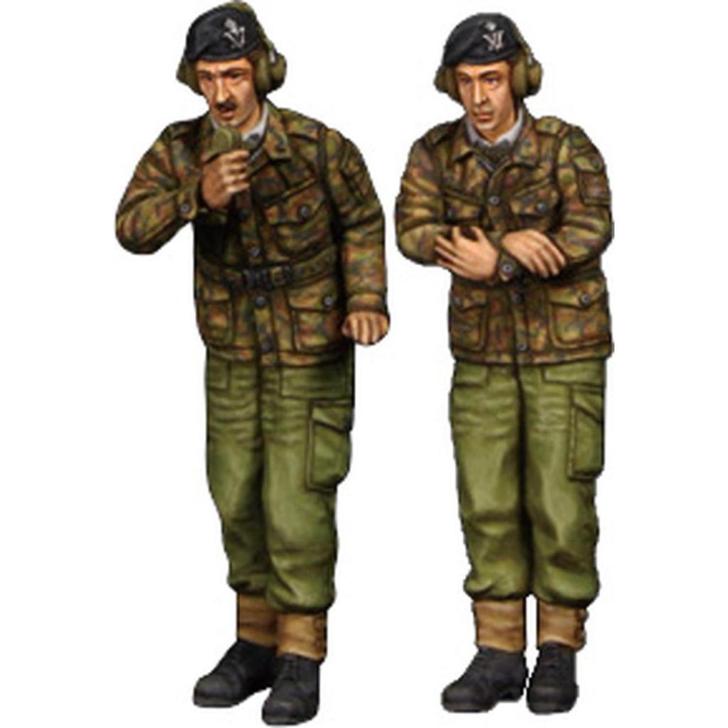 Valkyrie Миниатюра 1/35 Британская армия на Рейне BAOR Набор экипажа танка Германия 1960-1970-е годы 2 Фигурки и 1 Бюст Смоляной Набор VM35014