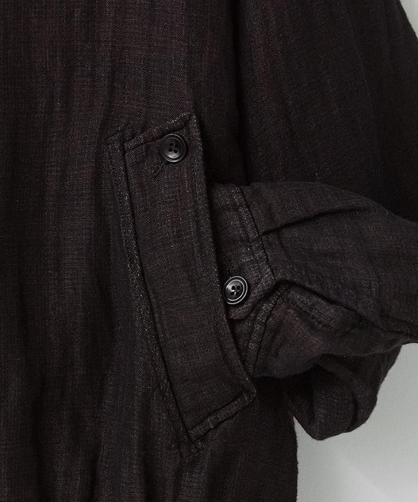 Roughside Linen Track Jacket Dark Umber