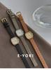 Korean style pumpkin color small square watch for women luxury women's high-end quartz watch for women gift for women