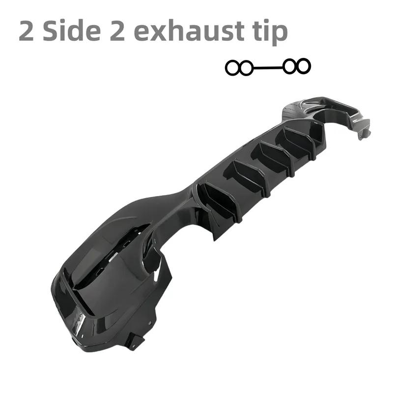 MP Style Gloss Black Car Rear Bumper Diffuser Splitters For BMW 1 Series M Sport F20 F21 M135i M140i 2015-2019 Tuning Body Kits