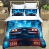 3D логотип автомобиля M-Mustang Комплекты постельного белья изысканный набор постельных принадлежностей пододеяльник комплект одеяла постельное белье роскошный подарок на день рождения